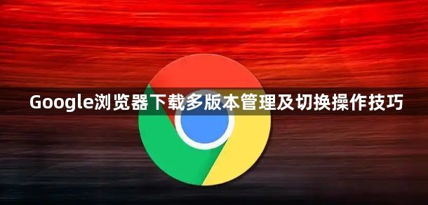 Google浏览器下载多版本管理及切换操作技巧1