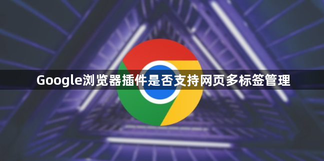 Google浏览器插件是否支持网页多标签管理1