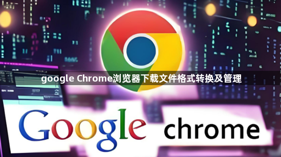 google Chrome浏览器下载文件格式转换及管理1