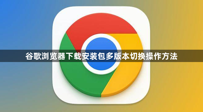 谷歌浏览器下载安装包多版本切换操作方法1