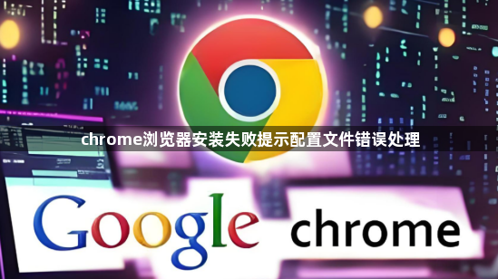 chrome浏览器安装失败提示配置文件错误处理1