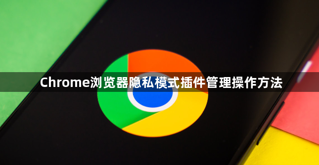 Chrome浏览器隐私模式插件管理操作方法1