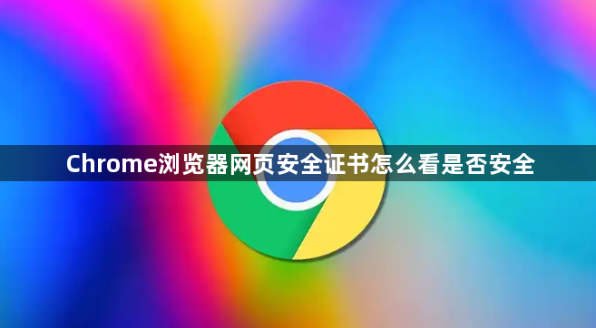 Chrome浏览器网页安全证书怎么看是否安全1