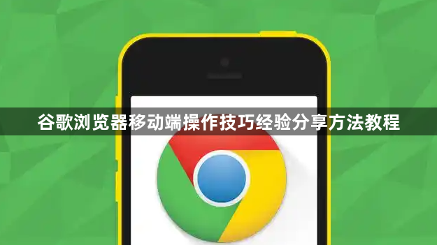 谷歌浏览器移动端操作技巧经验分享方法教程1