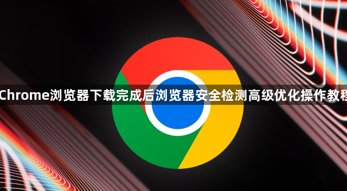 Chrome浏览器下载完成后浏览器安全检测高级优化操作教程1