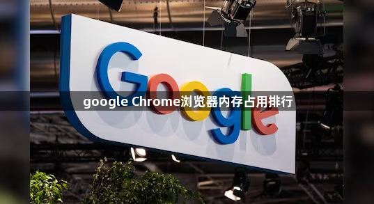 google Chrome浏览器内存占用排行1