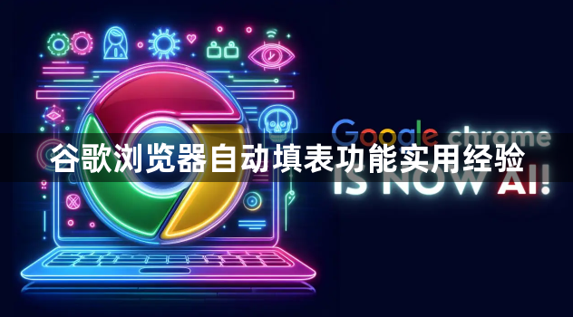 谷歌浏览器自动填表功能实用经验1