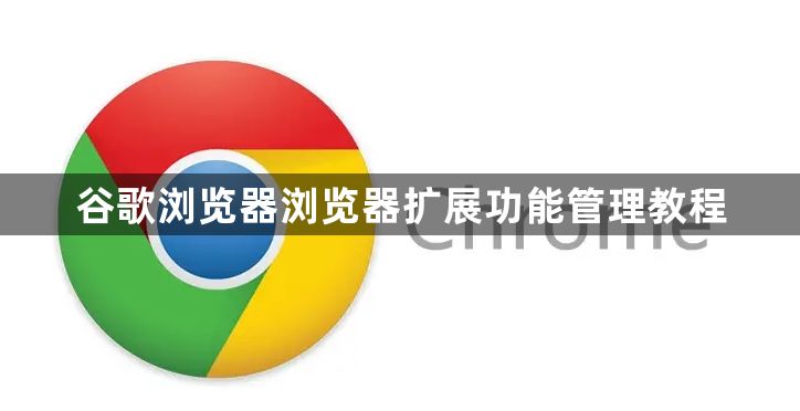 谷歌浏览器浏览器扩展功能管理教程1