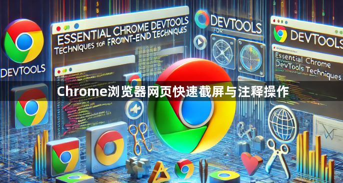 Chrome浏览器网页快速截屏与注释操作1