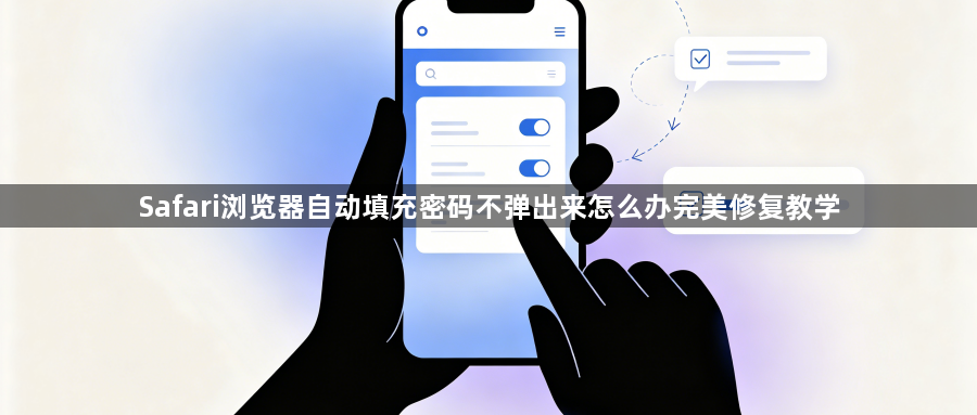 Safari浏览器自动填充密码不弹出来怎么办完美修复教学1