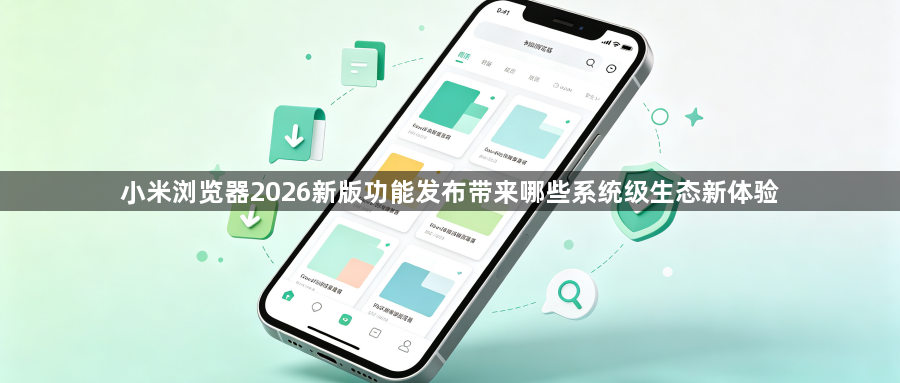 小米浏览器2026新版功能发布带来哪些系统级生态新体验1