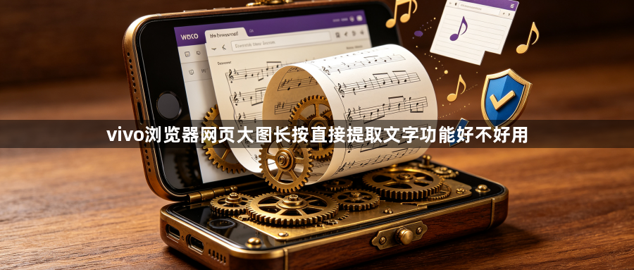 vivo浏览器网页大图长按直接提取文字功能好不好用1