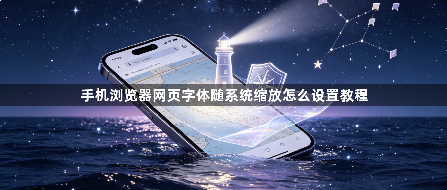 手机浏览器网页字体随系统缩放怎么设置教程1