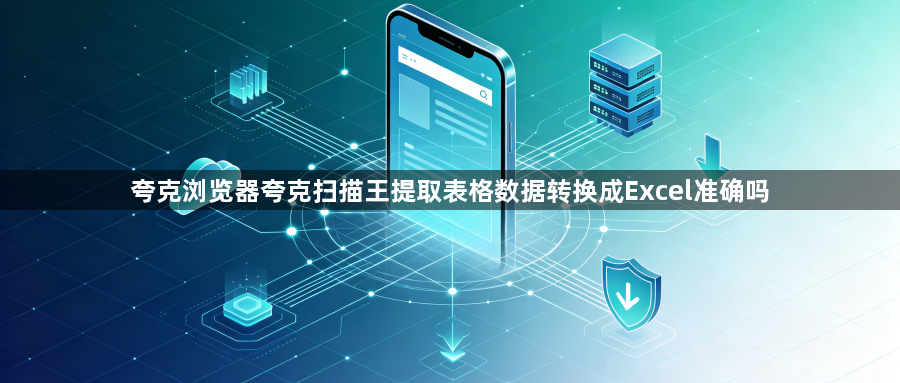 夸克浏览器夸克扫描王提取表格数据转换成Excel准确吗1