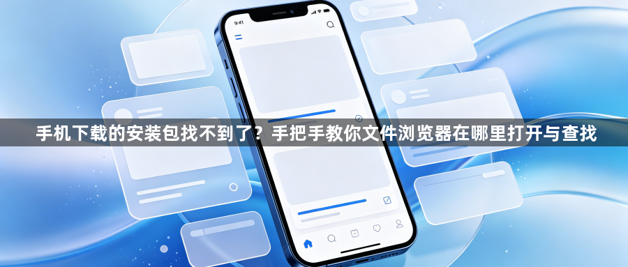 手机下载的安装包找不到了？手把手教你文件浏览器在哪里打开与查找1