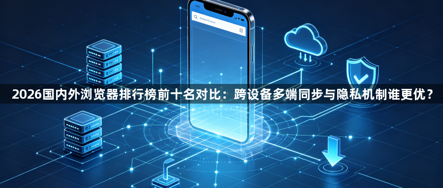 2026国内外浏览器排行榜前十名对比:跨设备多端同步与隐私机制谁更优?1