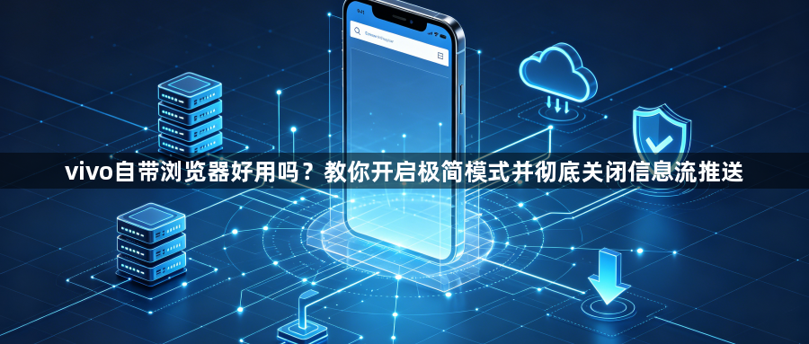 vivo自带浏览器好用吗？教你开启极简模式并彻底关闭信息流推送1