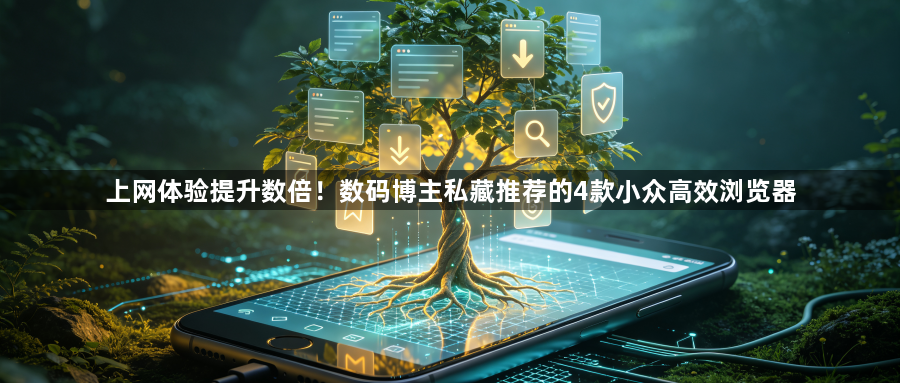 上网体验提升数倍!数码博主私藏推荐的4款小众高效浏览器1
