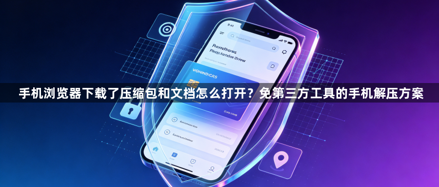 手机浏览器下载了压缩包和文档怎么打开？免第三方工具的手机解压方案1