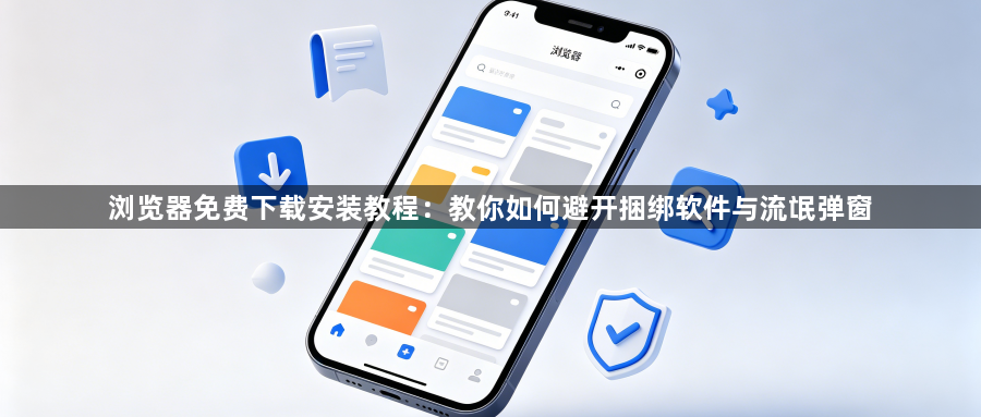 浏览器免费下载安装教程：教你如何避开捆绑软件与流氓弹窗1