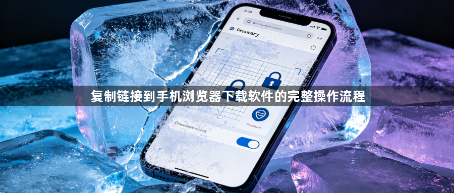 复制链接到手机浏览器下载软件的完整操作流程1