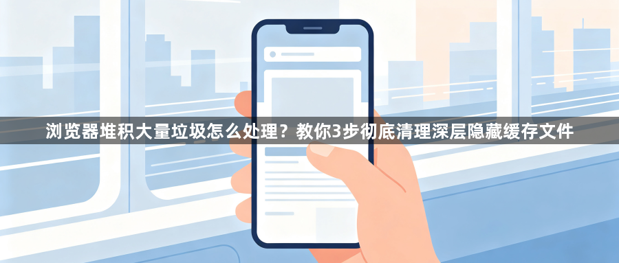 浏览器堆积大量垃圾怎么处理？教你3步彻底清理深层隐藏缓存文件1