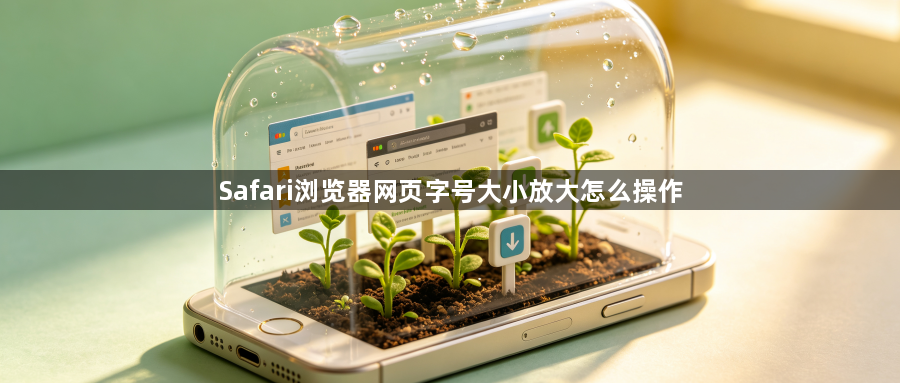 Safari浏览器网页字号大小放大怎么操作1