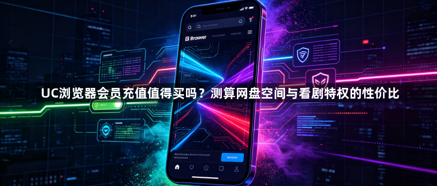UC浏览器会员充值值得买吗？测算网盘空间与看剧特权的性价比1