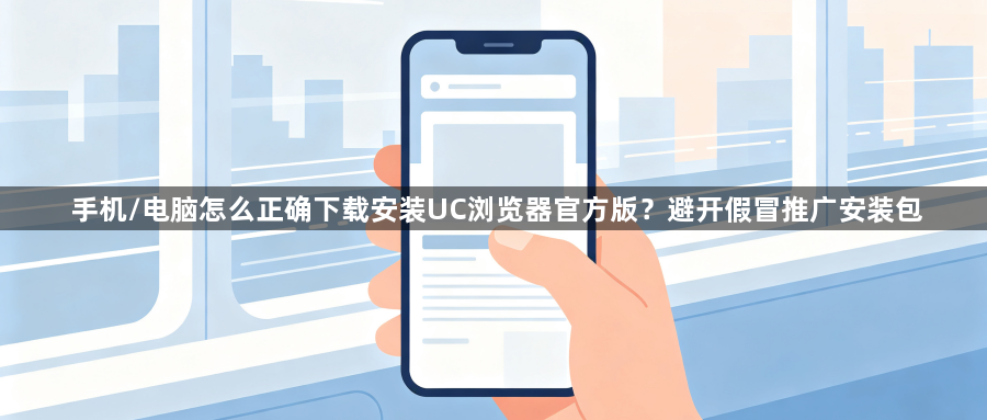 手机/电脑怎么正确下载安装UC浏览器官方版?避开假冒推广安装包1