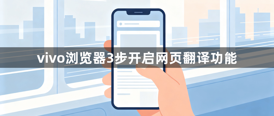 vivo浏览器3步开启网页翻译功能1