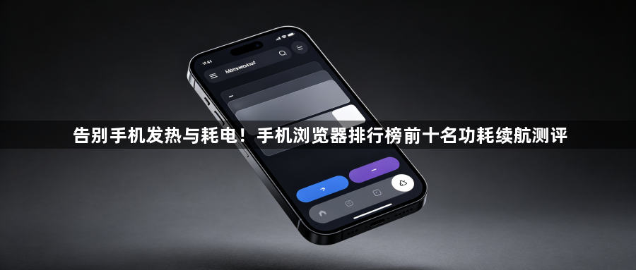 告别手机发热与耗电！手机浏览器排行榜前十名功耗续航测评1