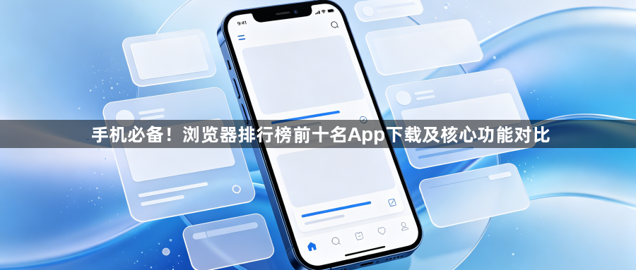 手机必备!浏览器排行榜前十名App下载及核心功能对比1