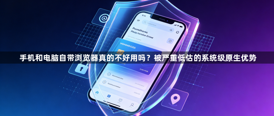 手机和电脑自带浏览器真的不好用吗?被严重低估的系统级原生优势1