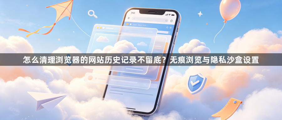 怎么清理浏览器的网站历史记录不留底？无痕浏览与隐私沙盒设置1