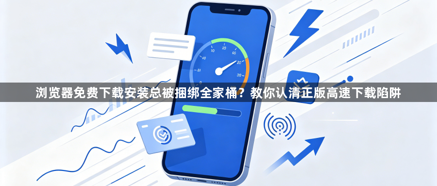 浏览器免费下载安装总被捆绑全家桶？教你认清正版高速下载陷阱1
